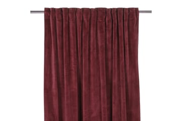 Sammetsgardin Velvet Multibandslängd 2-pack 280 cm Vinröd