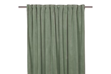 Sammetsgardin Velvet Multibandslängd 2-pack 280 cm Agavegrön