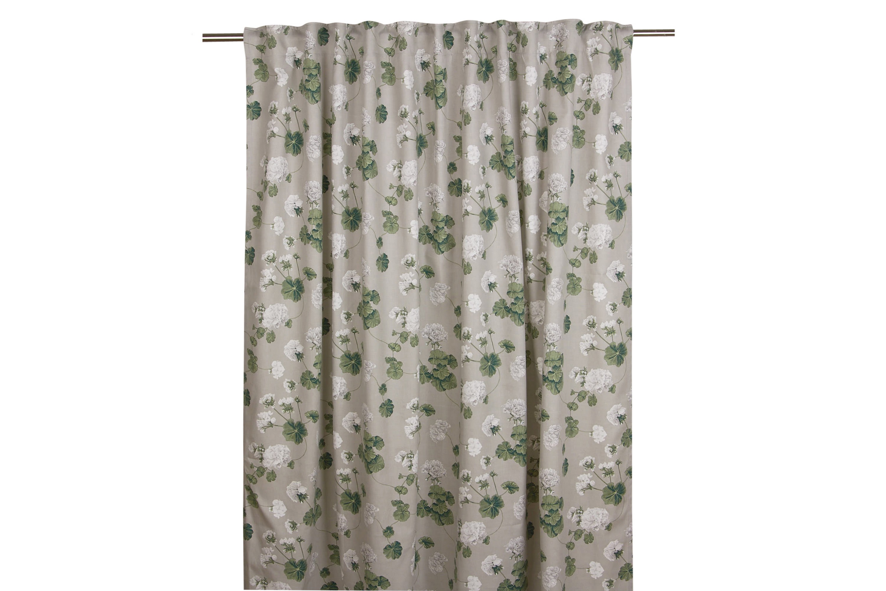 Gardinlängd Pelargon 145x245 Ljusgrå