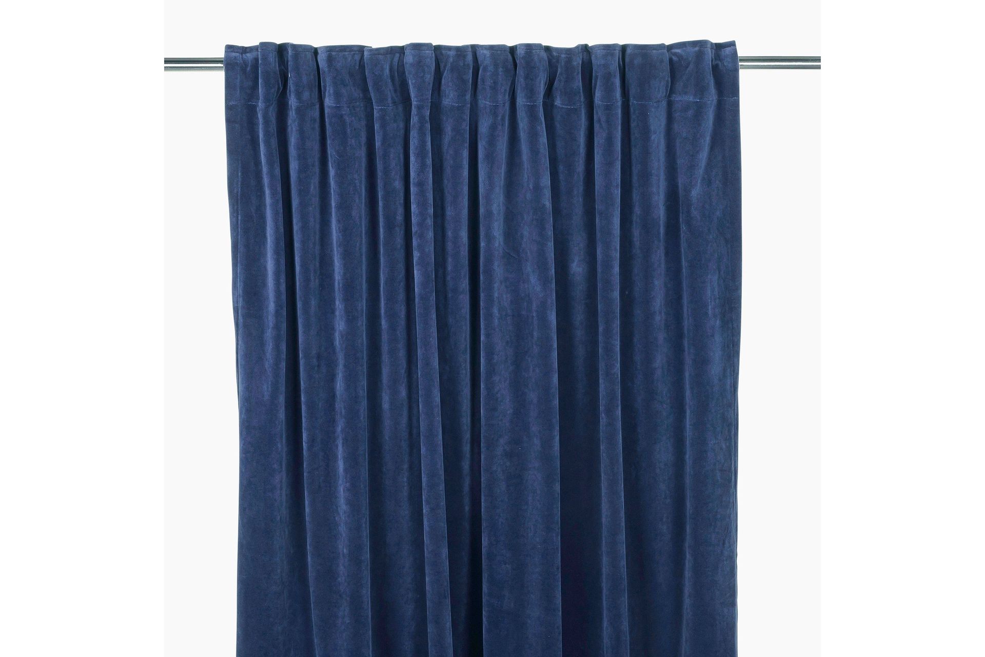 Sameta Sammetsgardin Multibandslängd 2-pack 240 cm - Marinblå
