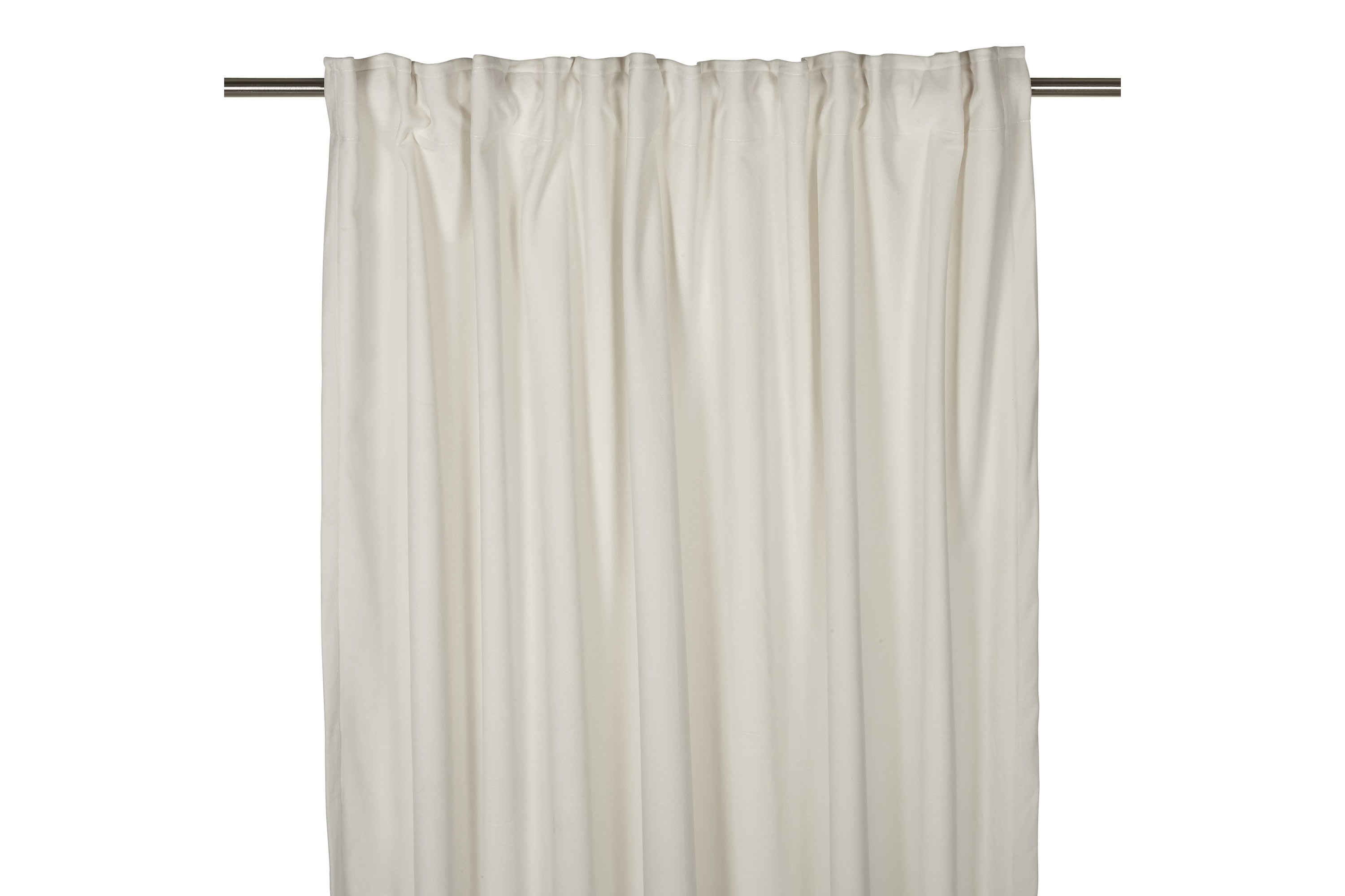 Sammetsgardin Velvet Multibandslängd 2-pack 280 cm Offwhite Fondaco