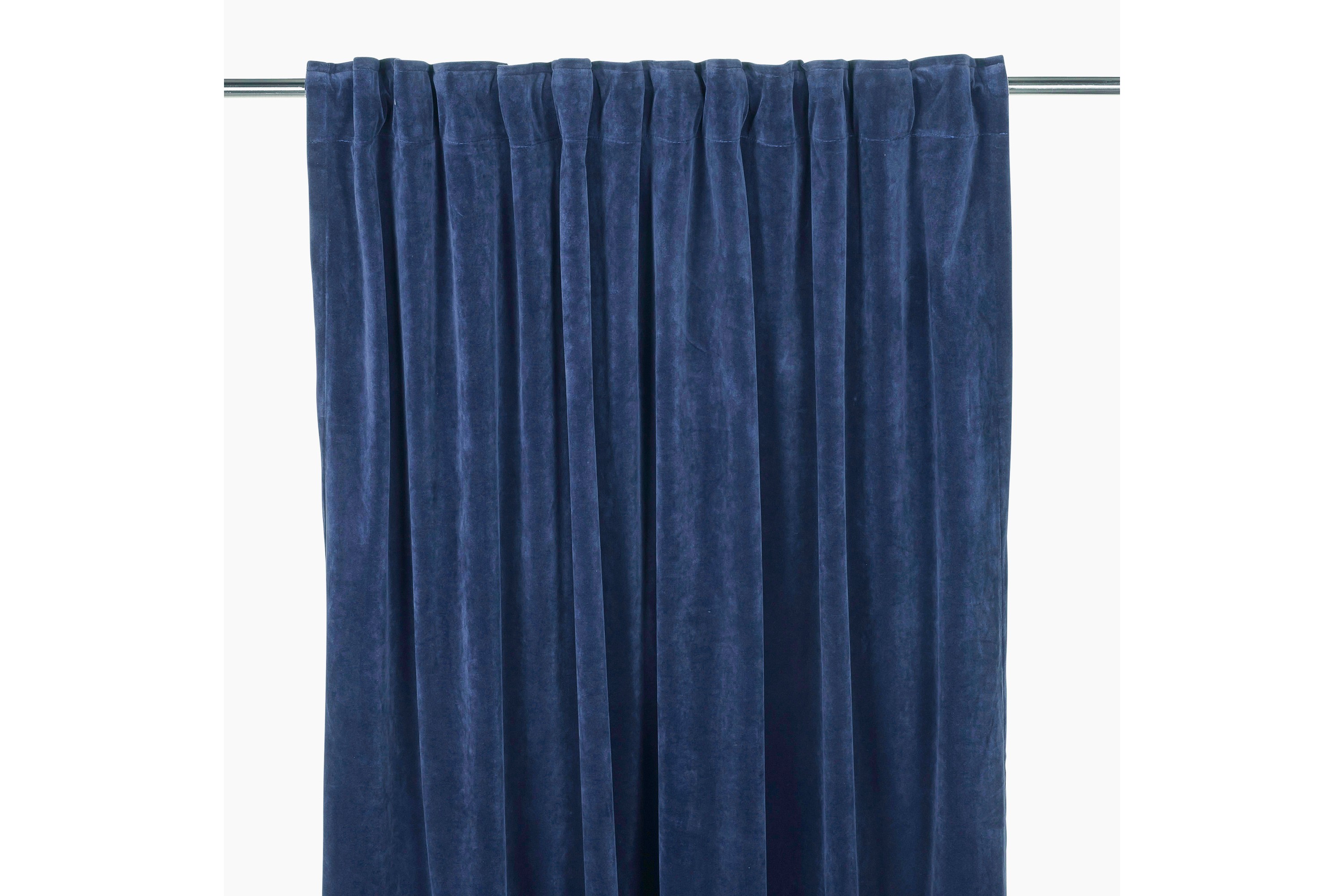 Sammetsgardin Velvet Multibandslängd 2-pack 240 cm MarinblåFondaco