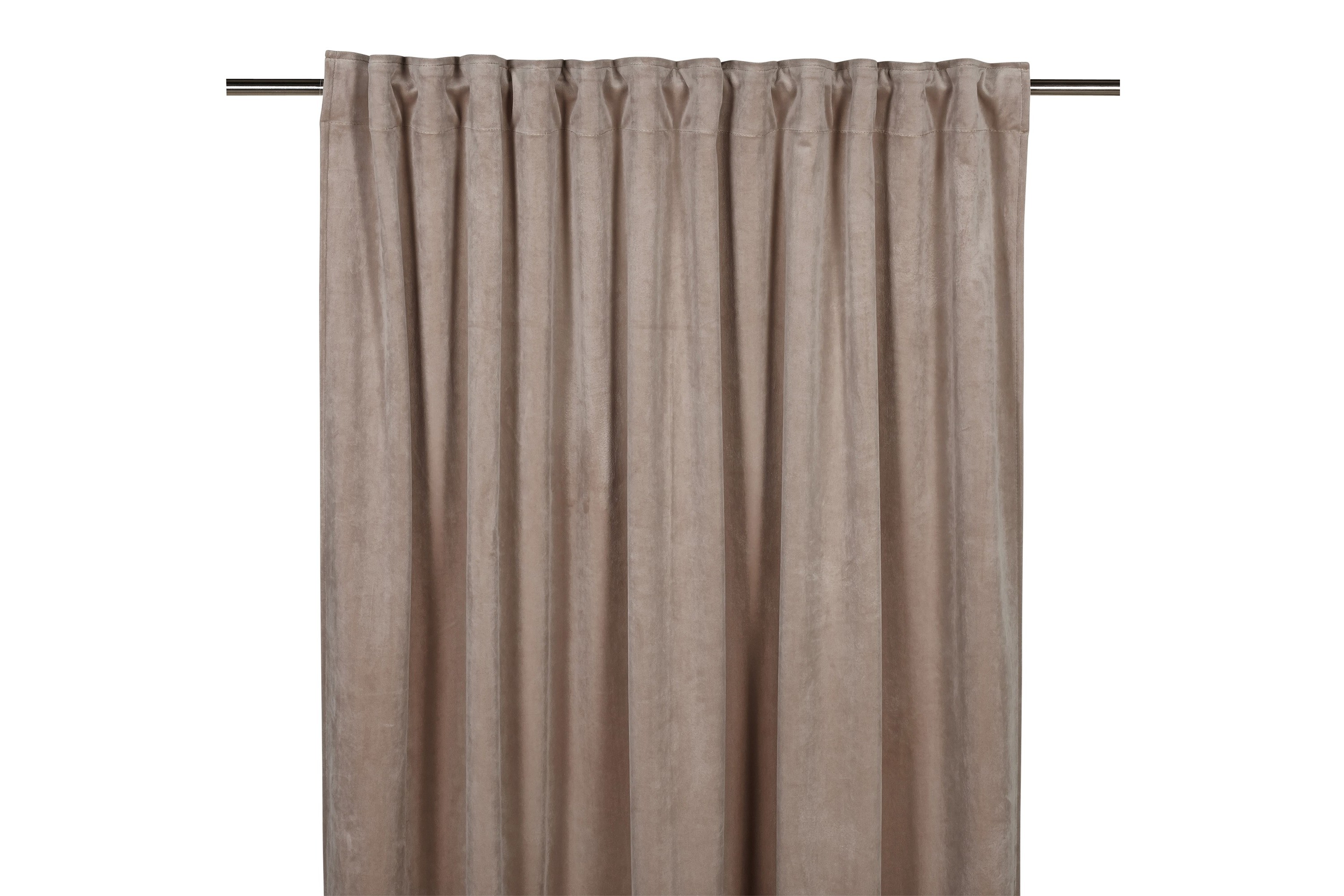 Sammetsgardin Velvet Multibandslängd 2-pack 280 cm Sand Fondaco