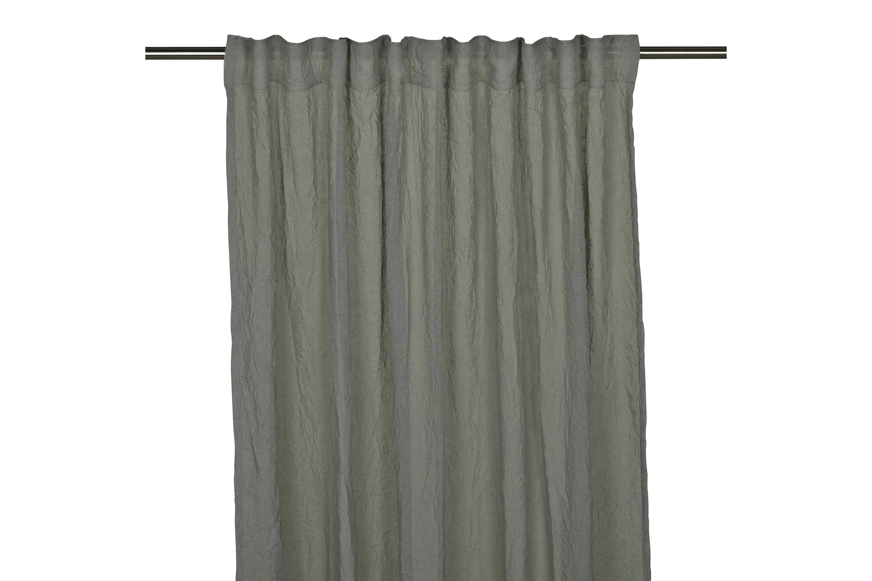 Gardinlängd Caroline 2-pack 280 cm Grön Fondaco