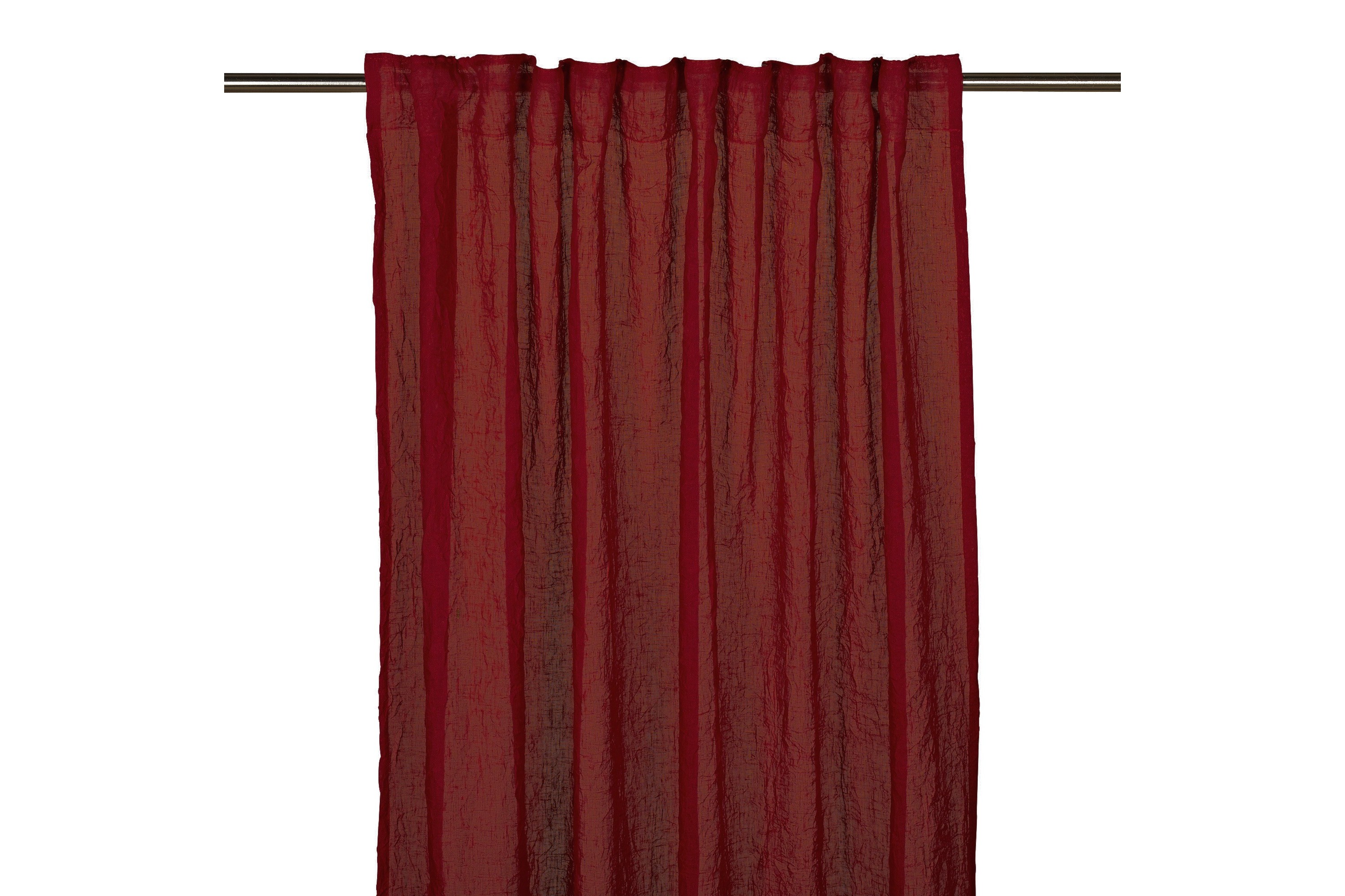 Gardinlängd Caroline 2-pack 280 cm Röd Fondaco