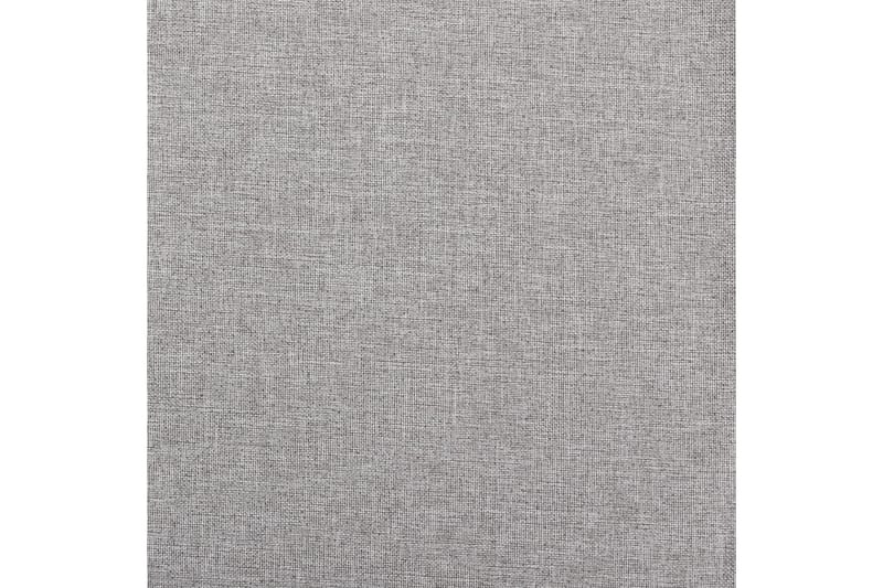 Mörkläggningsgardin med öljetter linnelook grå 290x245cm - Grå - Mörkläggningsgardiner