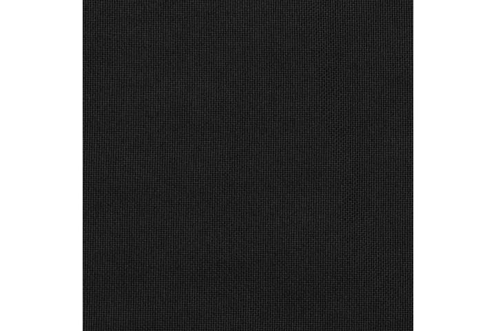 Mörkläggningsgardin med krokar linnelook 2 st svart 140x245 - Svart - Mörkläggningsgardiner