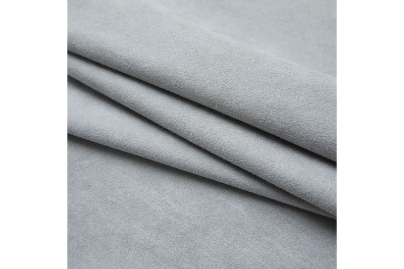 Mörkläggningsgardiner med krokar 2 st grå 140x245 cm - Mocka/Grå - Mörkläggningsgardiner