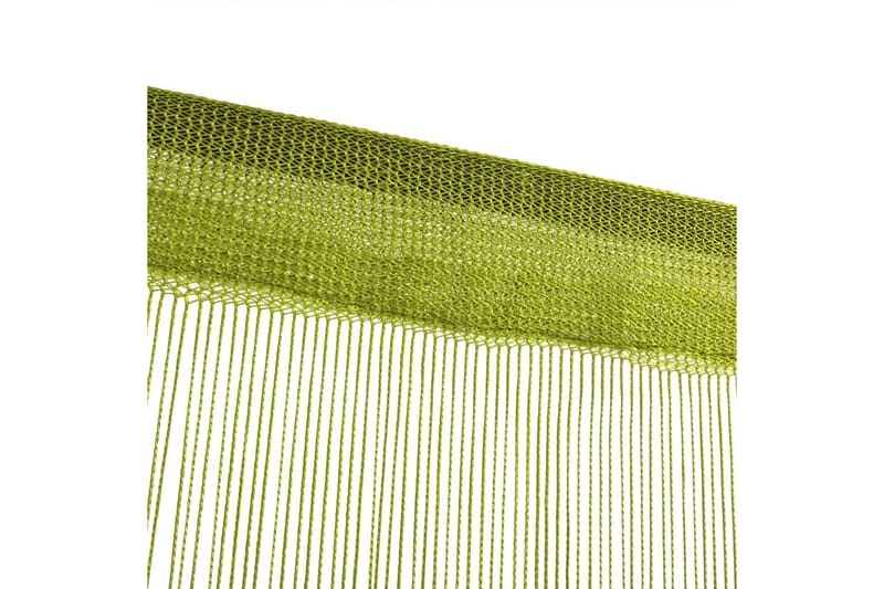 Trådgardiner 2 st 140x250 cm grön - Grön - Mörkläggningsgardiner
