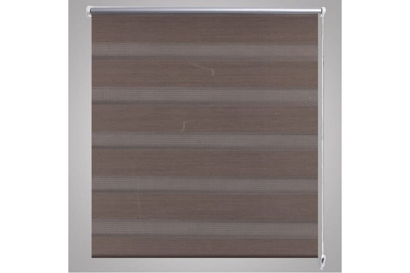 Rullgardin randig brun 60x120 cm transparent - Brun - Rullgardin