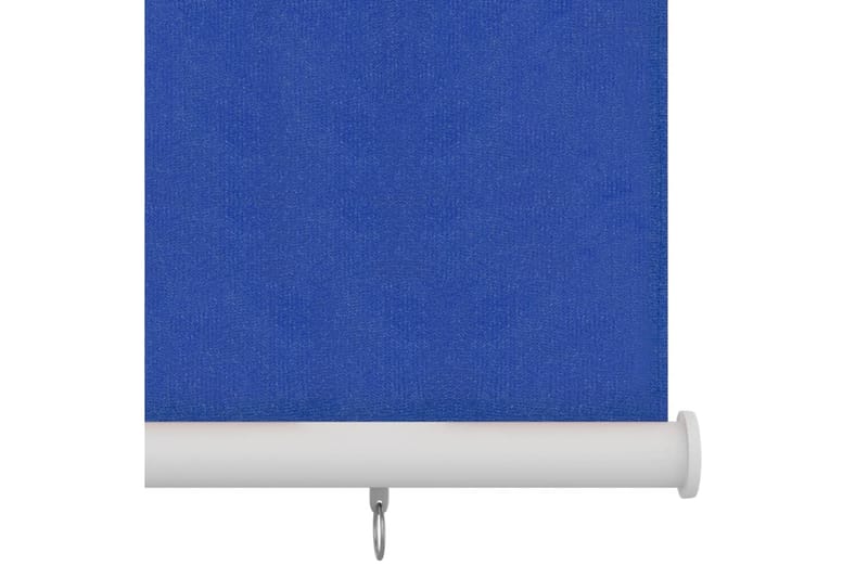Rullgardin utomhus 100x140 cm blå HDPE - Blå - Rullgardin