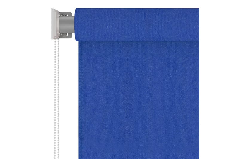 Rullgardin utomhus 100x140 cm blå HDPE - Blå - Rullgardin