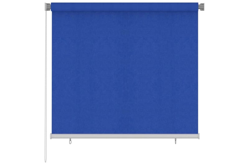 Rullgardin utomhus 160 x 140 cm blå HDPE - Blå - Rullgardin