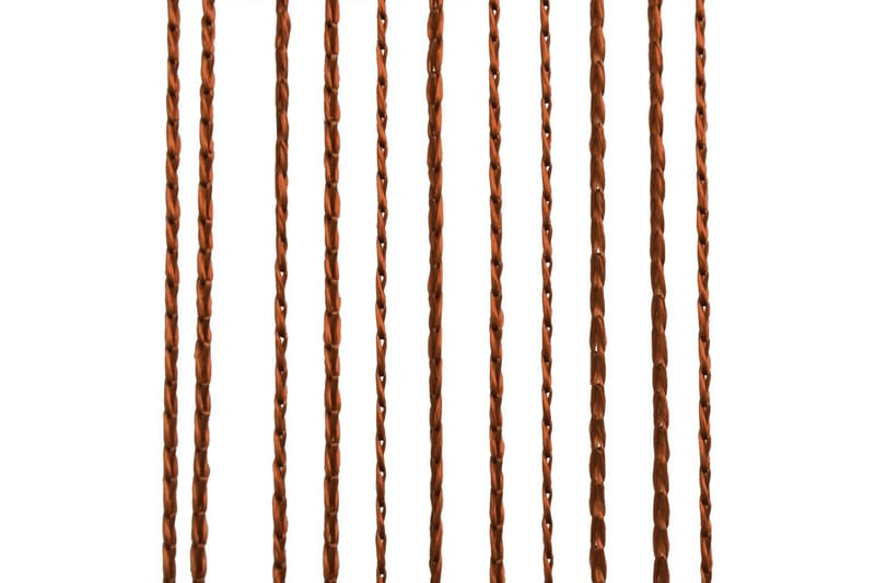 Trådgardiner 2 st 100x250 cm brun - Brun - Mörkläggningsgardiner