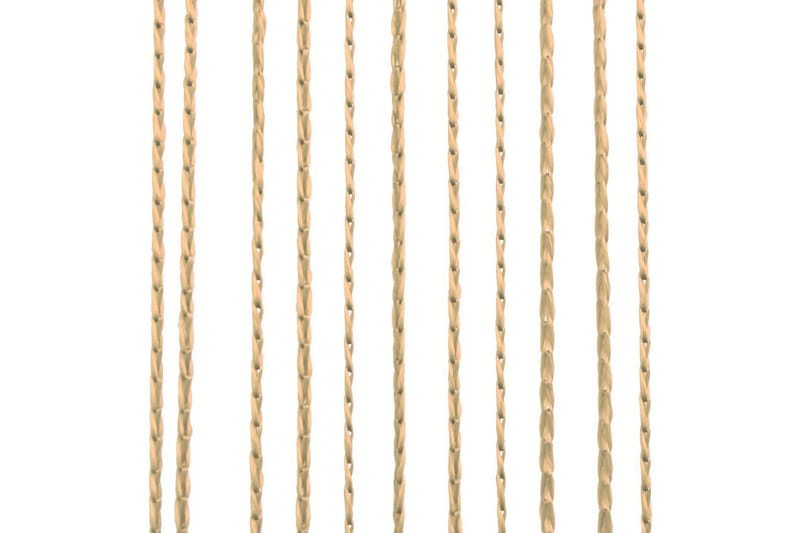 Trådgardiner 2 st 140x250 cm beige - Beige - Mörkläggningsgardiner