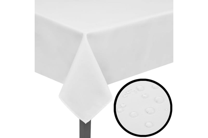 5 Bordsdukar Vit 170x130 cm - Vit - Bordslöpare - Kökstextil