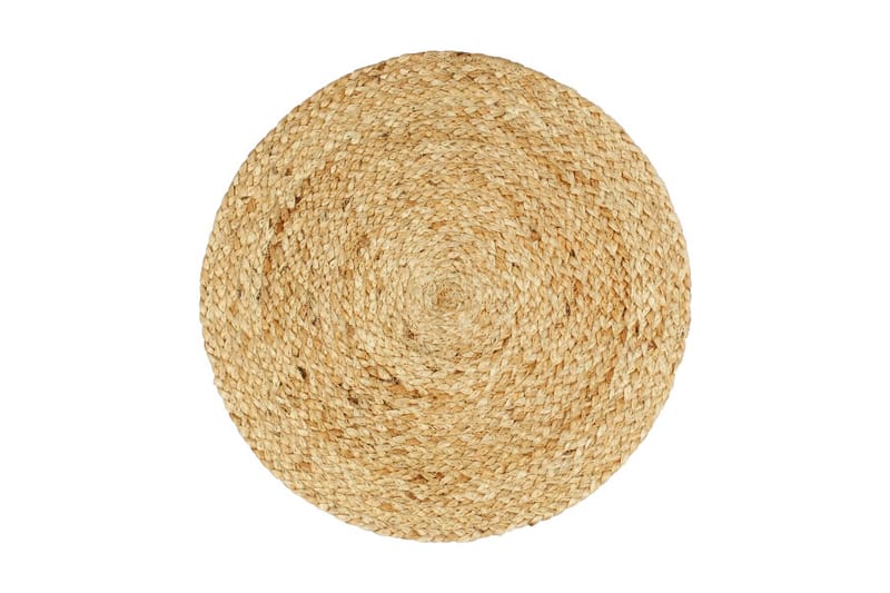 Bordstabletter 6 st naturlig 38 cm rund jute - Brun - Bordsunderlägg - Bordstablett - Kökstextil