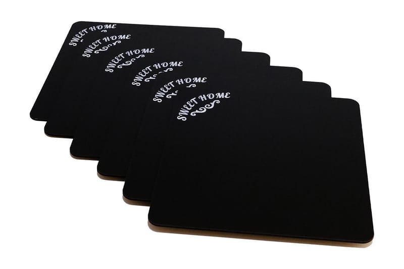 Bordstabletter 6-pack, Svart