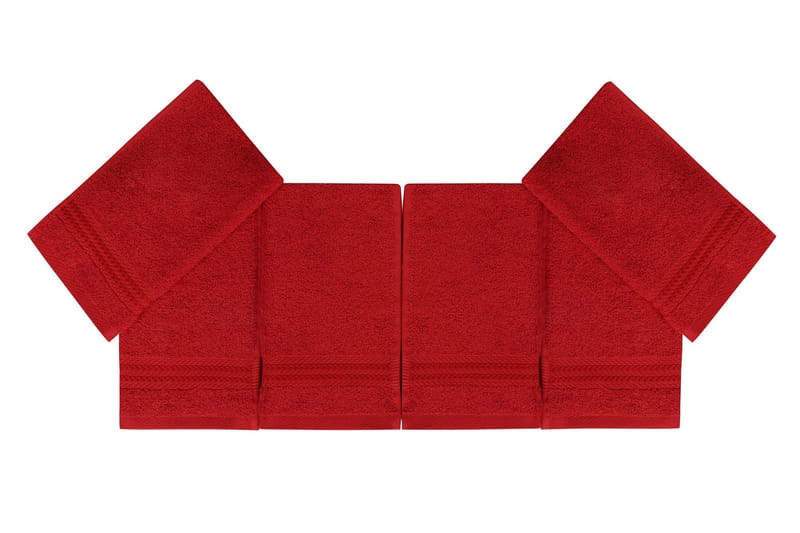 Handduk Hobby 30x50 cm 6-pack - Röd - Kökstextil - Kökshandduk