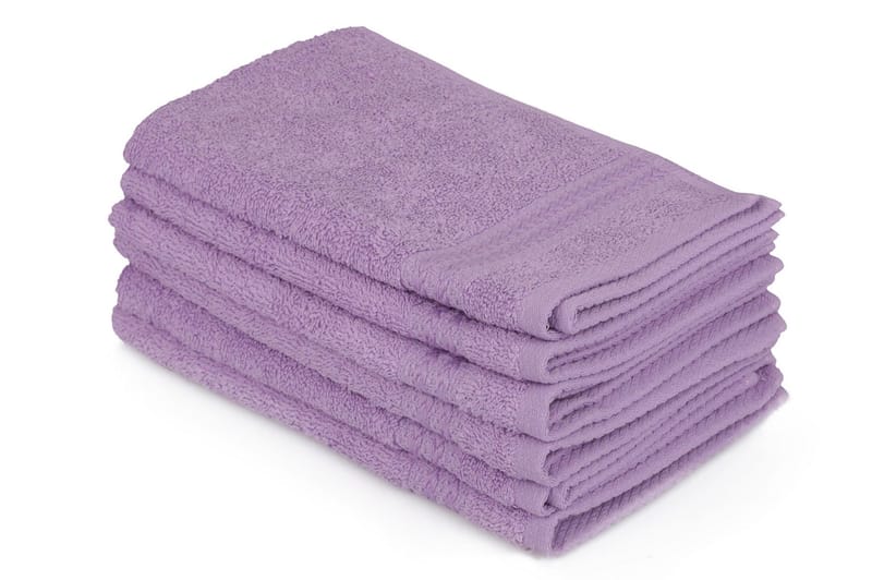 Hobby Handduk 30x50 cm 6-pack - Ljuslila - Textil & mattor - Badrumstextil - Handdukar