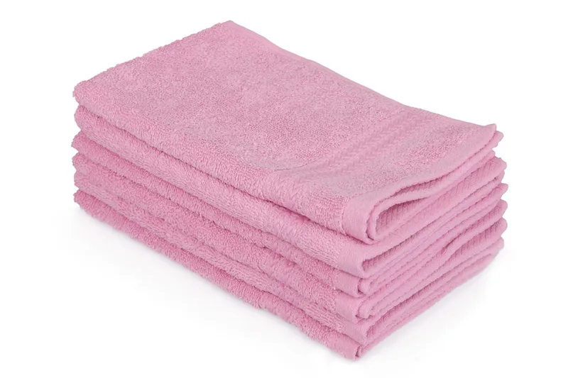 Hobby Handduk 30x50 cm 6-pack - Rosa - Textil & mattor - Badrumstextil - Handdukar