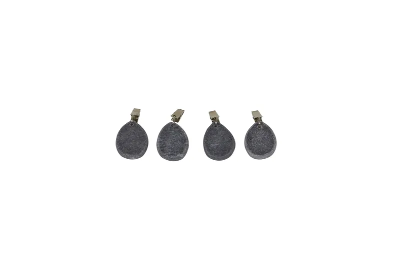 Mandel Duktyngd 4-pack Sten, Grå