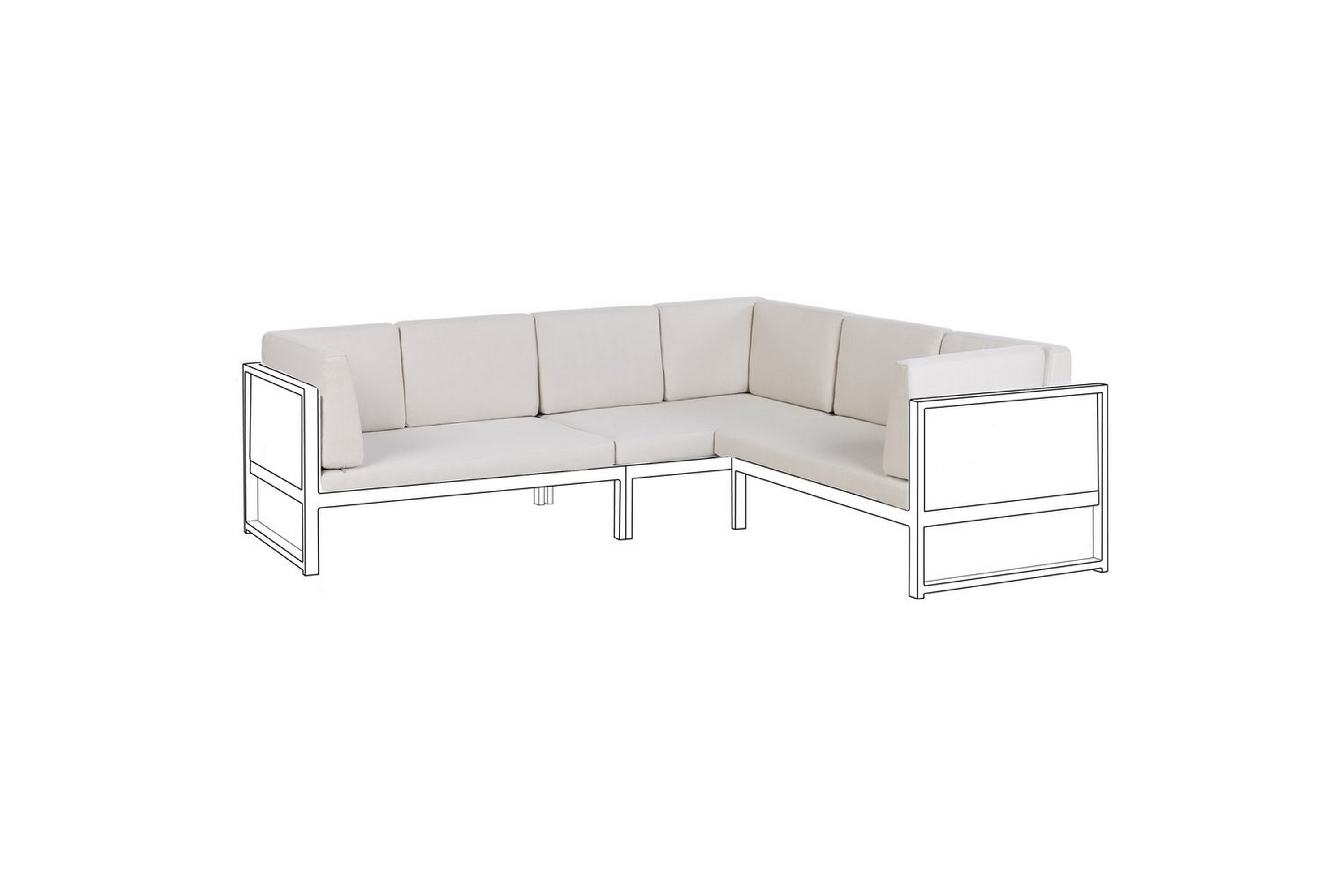 Kuddfodral Castella Vit Vit