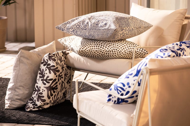 Fritab Dots Kuddfodral 60x60 cm - Beige/Vit - Textil & mattor - Kudde & kuddfodral - Kuddfodral
