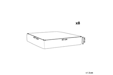 Kuddfodral Italy Grå - Grå - Utemöbler & utemiljö - Övrigt utemöbler - Tillbehör utemöbler - Klädselpaket utemöbler