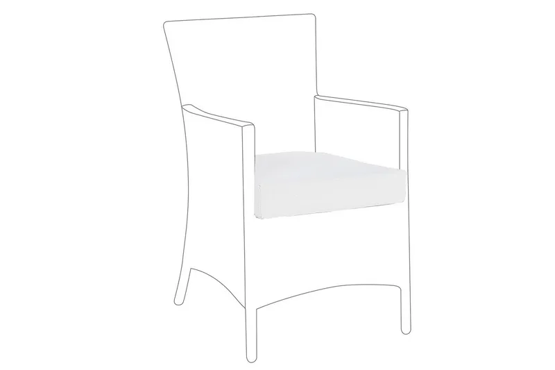 Kuddfodral Italy Vit, Vit