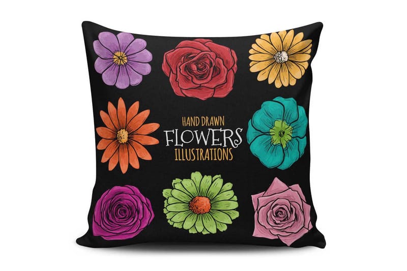 Kuddfodral Cushion Love 45x45 cm - Flerf�ärgad - Kuddfodral