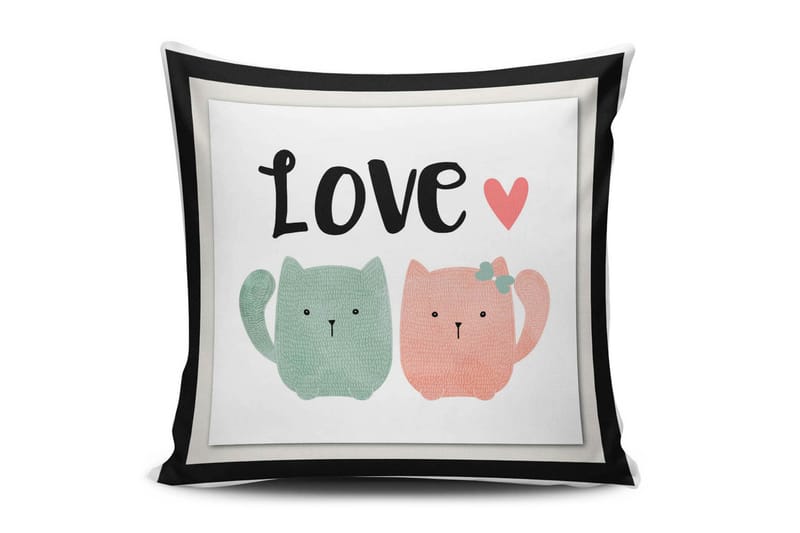 Kuddfodral Cushion Love 45x45 cm - Flerfärgad - Kuddfodral