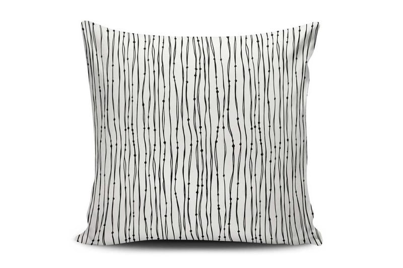 Kuddfodral Cushion Love 45x45 cm - Vit/Svart - Kuddfodral