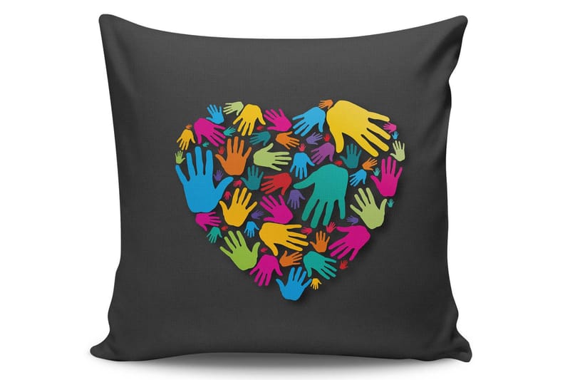Kuddfodral Kissy 45x45 cm - Flerfärgad - Textil & mattor - Kudde & kuddfodral - Kuddfodral