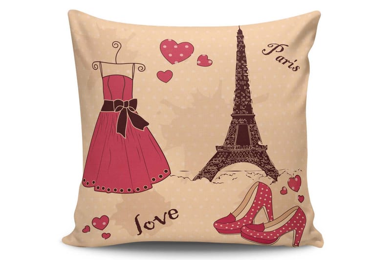 Kuddfodral Kissy 45x45 cm - Flerfärgad - Textil & mattor - Kudde & kuddfodral - Kuddfodral