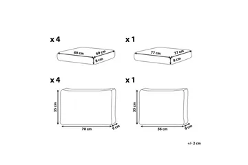 Kuddfodral Messina Beige - Beige - Utemöbler & utemiljö - Övrigt utemöbler - Tillbehör utemöbler - Klädselpaket utemöbler