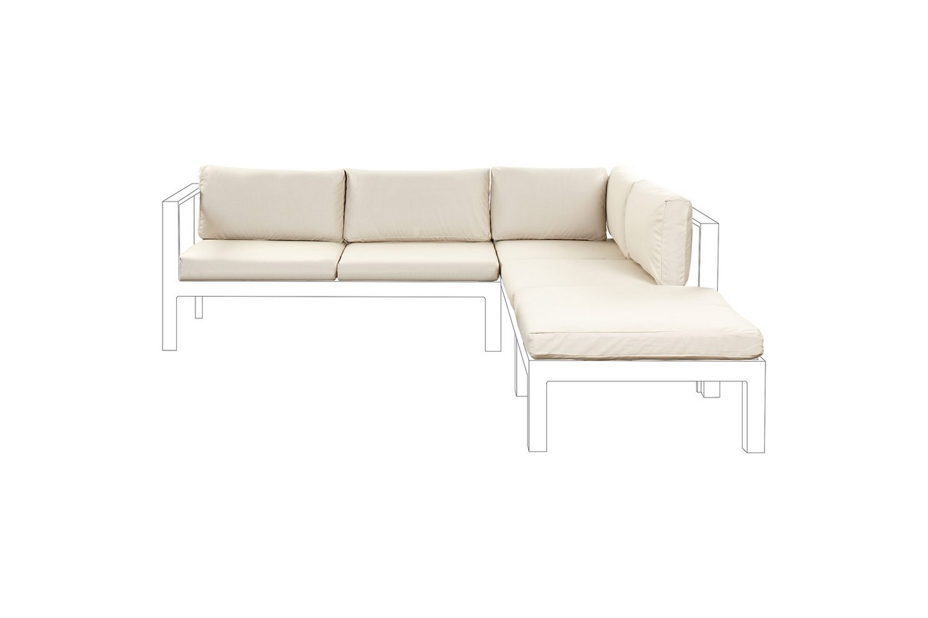 Kuddfodral Messina Beige Beige