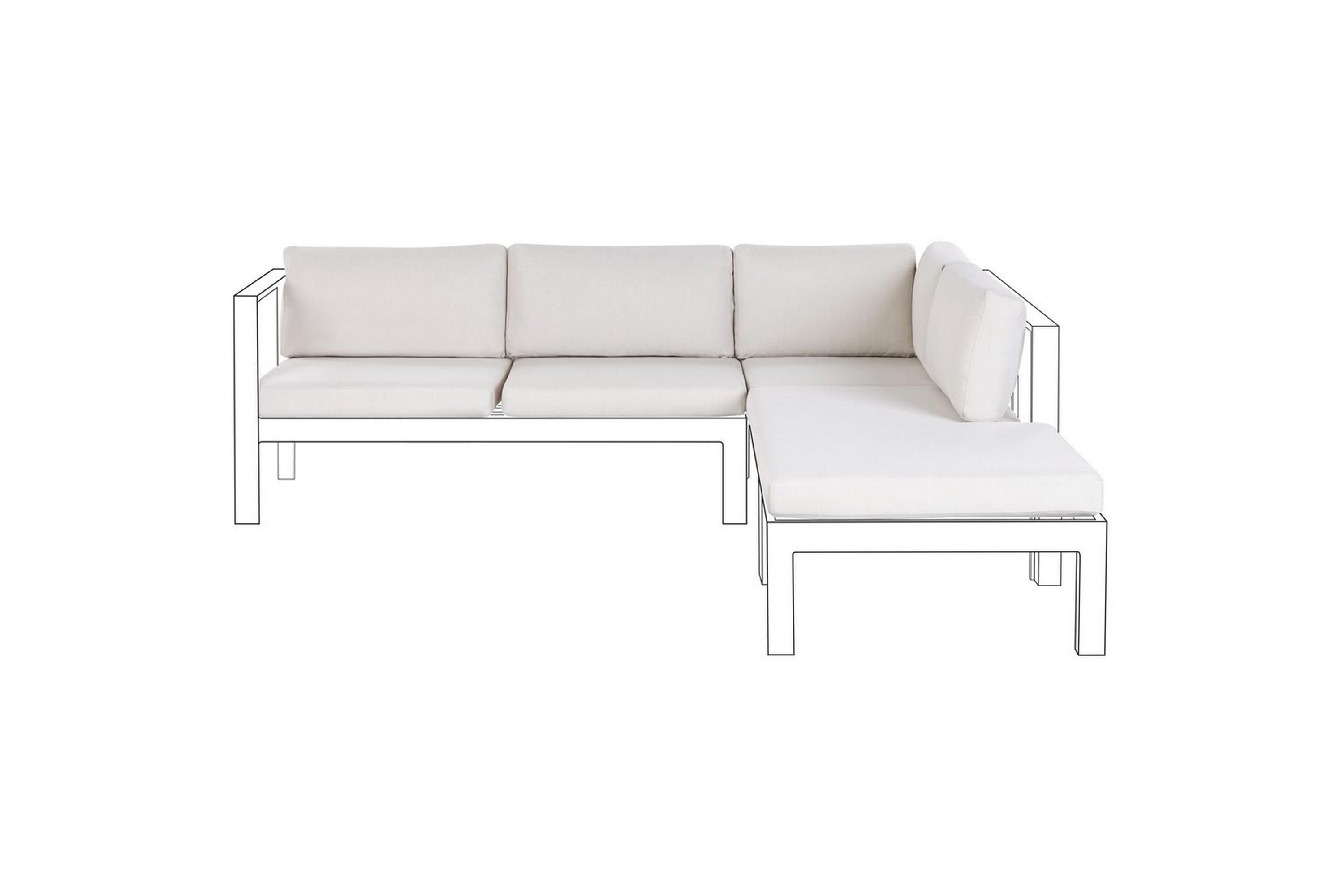 Kuddfodral Messina Vit Vit