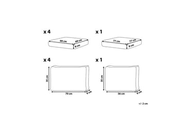 Kuddfodral Messina Vit - Vit - Utemöbler & utemiljö - Övrigt utemöbler - Tillbehör utemöbler - Klädselpaket utemöbler