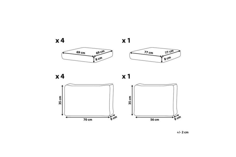 Kuddfodral Messina Vit - Vit - Utemöbler & utemiljö - Övrigt utemöbler - Tillbehör utemöbler - Klädselpaket utemöbler