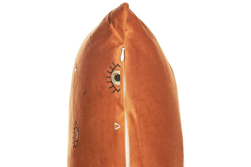 Prydnadskuddar Aeonium set om 2 Orange/svart - Orange/svart - Textil & mattor - Kudde & kuddfodral - Prydnadskudde & soffkudde