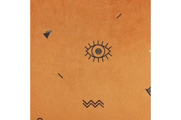 Prydnadskuddar Aeonium set om 2 Orange/svart - Orange/svart - Textil & mattor - Kudde & kuddfodral - Prydnadskudde & soffkudde