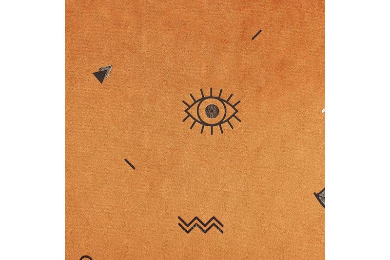 Prydnadskuddar Aeonium set om 2 Orange/svart - Orange/svart - Textil & mattor - Kudde & kuddfodral - Prydnadskudde & soffkudde