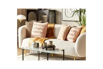 Prydnadskuddar Agastache set om 2 Rosa - Rosa - Textil & mattor - Kudde & kuddfodral - Prydnadskudde & soffkudde