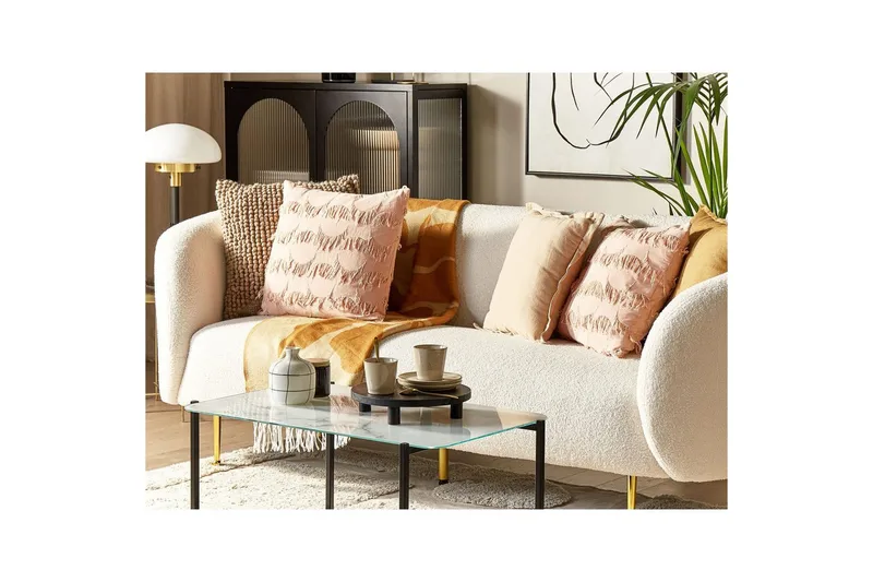 Prydnadskuddar Agastache set om 2 Rosa - Rosa - Textil & mattor - Kudde & kuddfodral - Prydnadskudde & soffkudde