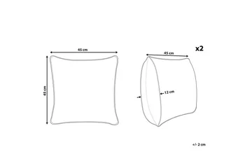 Prydnadskuddar Atabagi set om 2 - Textil & mattor - Kudde & kuddfodral - Prydnadskudde & soffkudde