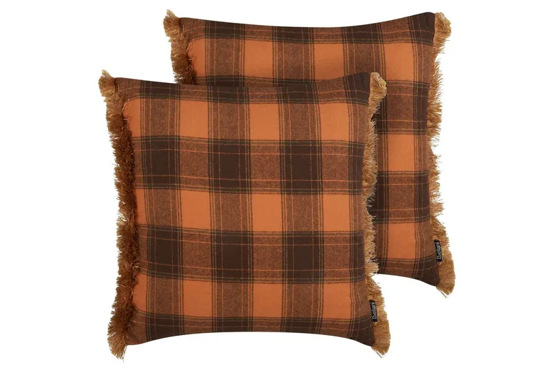 Prydnadskuddar Barja set om 2 Fyrkantig, Fyrkantig