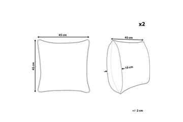 Prydnadskuddar Bidens set om 2 - Textil & mattor - Kudde & kuddfodral - Prydnadskudde & soffkudde