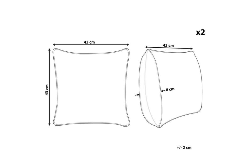 Prydnadskuddar Campanula set om 2 - Textil & mattor - Kudde & kuddfodral - Kudde utomhus