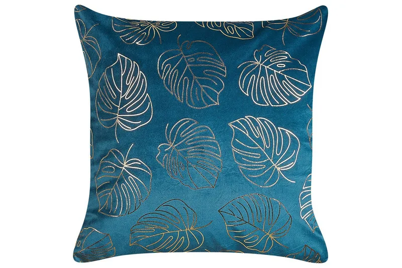 Prydnadskuddar Deliciosa set om 2 Blå/guld - Blå/guld - Textil & mattor - Kudde & kuddfodral - Prydnadskudde & soffkudde